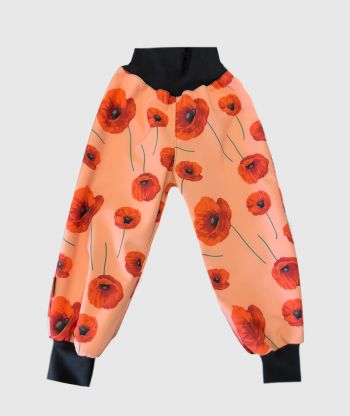 Waterproof Softshell Pants Orange Poppy