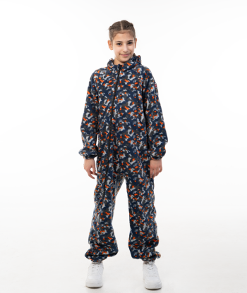 Polar Fleece Jumpsuit Pixelated Camouflage