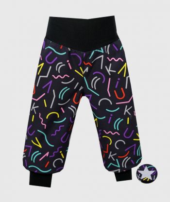 Waterproof Softshell Pants Colorful Letters