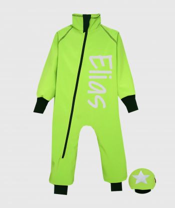 Waterproof Softshell Overall Comfy Apple Green Bodysuit
