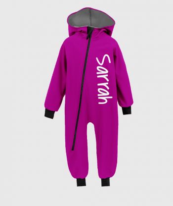 Waterproof Softshell Overall Comfy Violet Jumpsuit